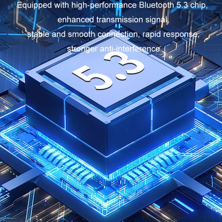 Bluetooth 5.3 chip circuitry illustration for wireless audio transmission