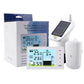 Ultrasonic tank liquid level meter kit with wall display, sensor, and control module