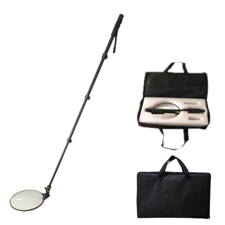 Telescopic inspection mirror with storage case and bag shown