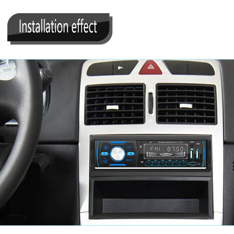 Car dashboard installation of a Bluetooth digital radio MP3 player with USB and AUX ports