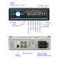 Car DAB Bluetooth radio rear and front ports with labeled connections and antenna input