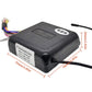 Black alarm control box with wiring pigtail and top label for vibration anti-theft kit