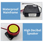 Waterproof alarm main unit with built-in wiring and red-ring high-decibel speaker