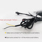 Motorcycle Bluetooth speaker lead wires with connector ends, black cable bundle