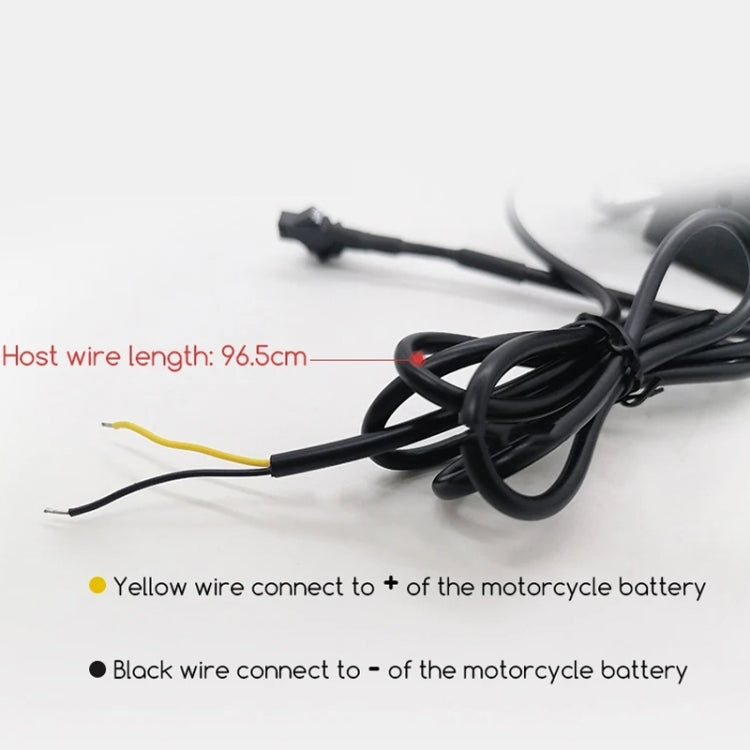 Motorcycle Bluetooth speaker lead wires with connector ends, black cable bundle