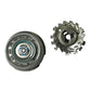 Replacement rotary shaver head: foil cutter with blue center and drive gear