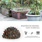 Pinecone-shaped key hiding safe in textured brown and gray stone look