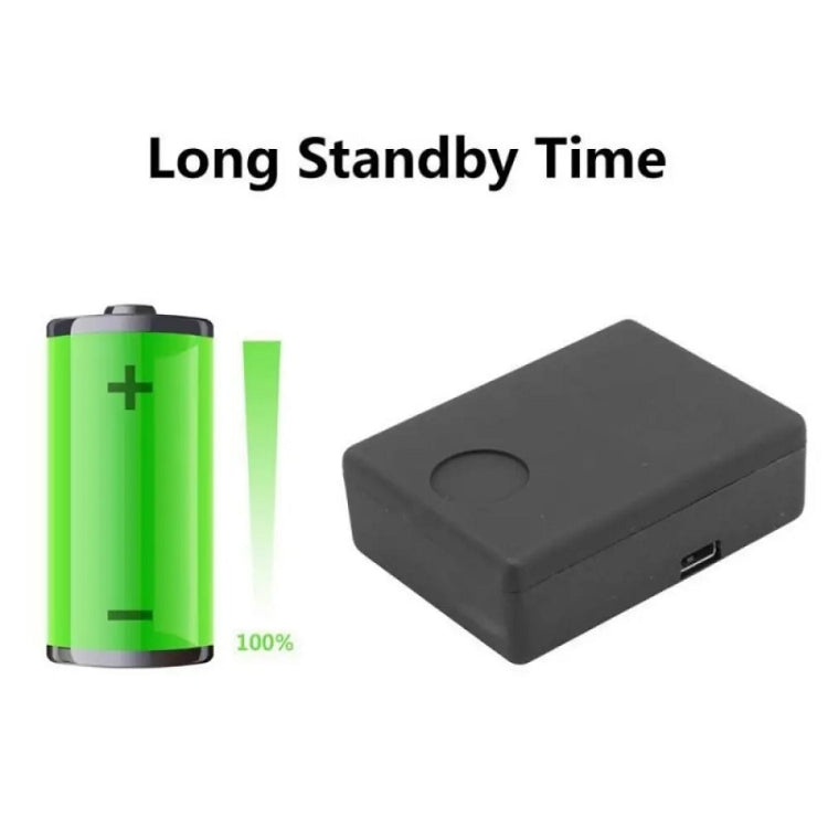 Black compact locator sensor with USB port and standby indicator