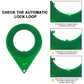 Green lock check ring tool with circular loop and small sensor points