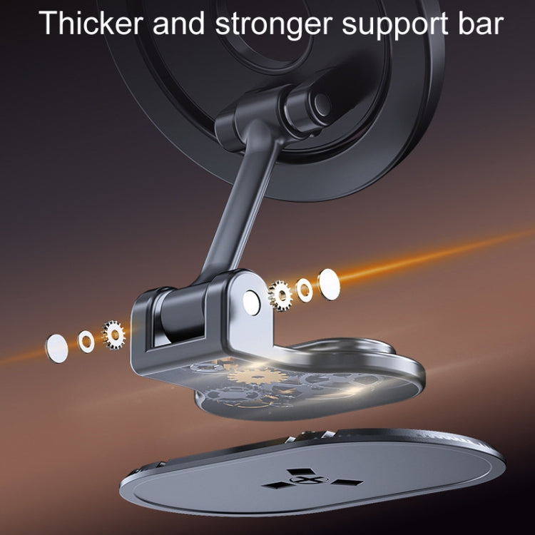 Thicker support bar magnetic phone holder with rotating mount and base plate
