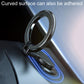 Black adhesive phone holder mount with curved contact pad