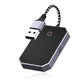 Car wireless adapter box with braided USB plug and magenta indicator