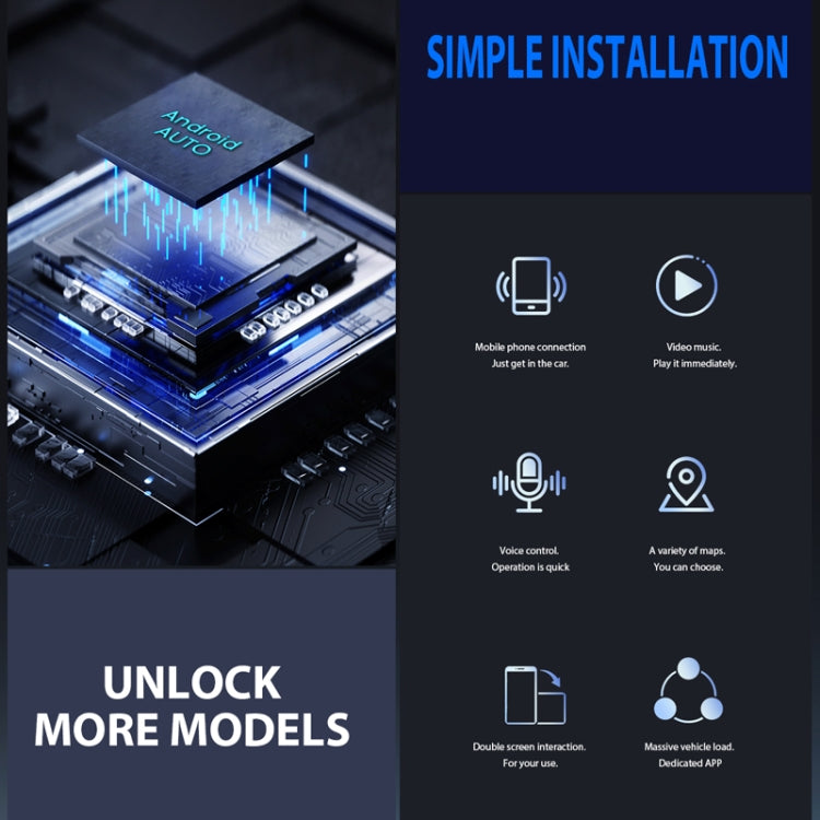 Simple installation graphic with car wireless adapter components and phone connection icons