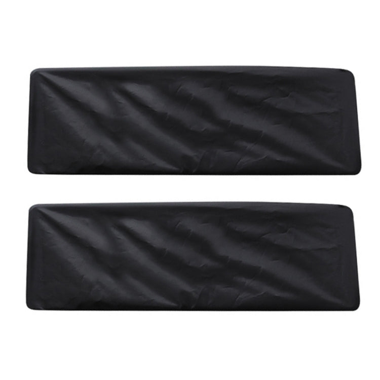 Black license plate cover pair in thick waterproof Oxford cloth