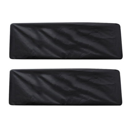 Black license plate cover pair in thick waterproof Oxford cloth