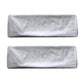 Silver license plate cover pair in thick waterproof Oxford cloth