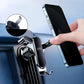 Car air-vent phone bracket with chrome holder arms and adjustable clamp