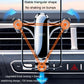 Triangular stabilizing car phone holder for air vents with secure vent clamps