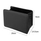Black folding seatback hanging trash can with size guide: 20cm x 14cm