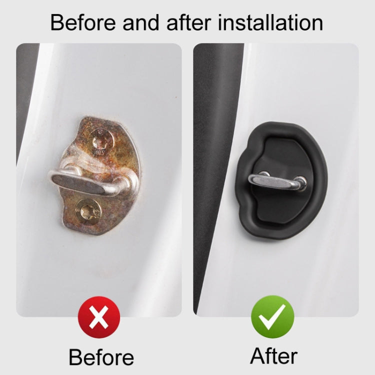 Door latch cover clip over metal latch pin on car door