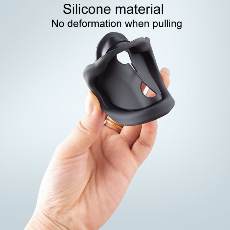 Silicone door latch cover clip pair with metal pin openings