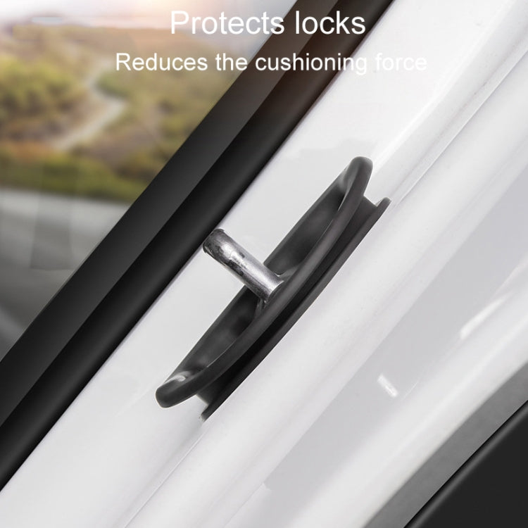 Door latch cover clip with metal pin on car door edge