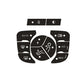 Black climate control sticker set with auto, A/C, MAX, fan and airflow direction icons