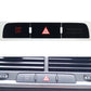 Car dashboard emergency button sticker, black strip with red triangle, ESP OFF, and Air Bag Off