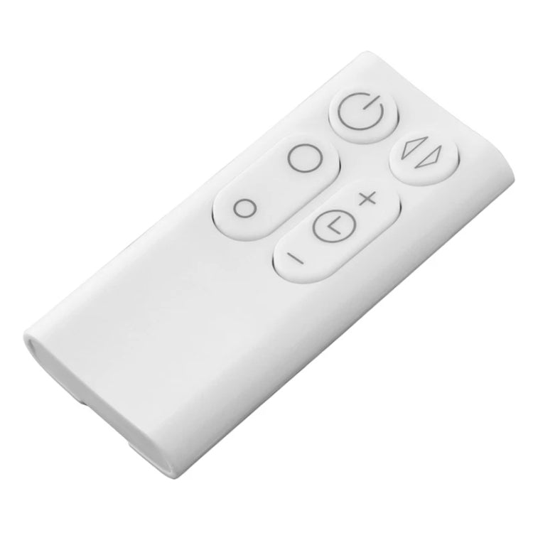 White remote control handset with directional and +/- speed buttons