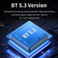 Car Bluetooth MP3 player charger with BT 5.3 chip graphic and blue-lit circuitry