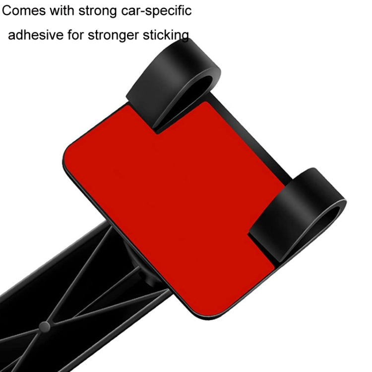 Black auxiliary mirror mounting adhesive pad with red backing