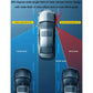 Convex auxiliary rear view mirror diagram showing wide-angle visible area