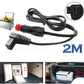Car mini refrigerator power cord with German-style plug and black 2 m cable.