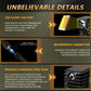 Motorcycle LED spotlight with waterproof connector plug and sealed cable end detail
