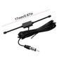 AM/FM antenna with 17mm/0.67 in rod, inline box, and RCA-style connector