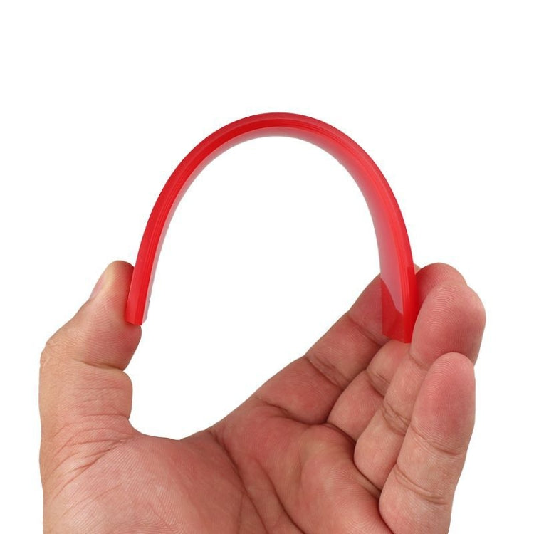 Red soft rubber car glass scraper handle, U-shaped
