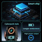 Black wireless car charger with illuminated smart chip module and 15W output