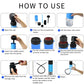 Portable hookah use kit shown with assembled body and detachable black hose