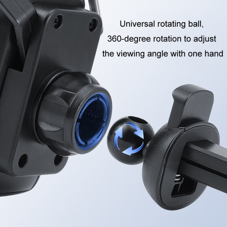 Car air outlet phone holder with rotatable ball joint for adjusting viewing angle