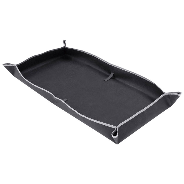 Black trunk protective pad with light piping and corner attachment loops