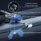 Car air vent phone holder with metal hook and silicone gripping pads