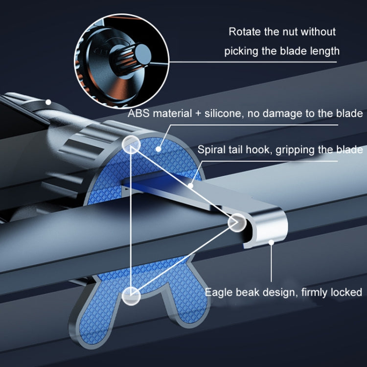 Car air vent phone holder with metal hook and silicone gripping pads