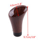 Walnut gear shift lever handle, glossy finish with black bottom end