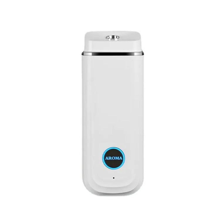 White automatic aroma diffuser humidifier fragrance spray machine with AROMA logo