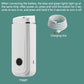 White aroma humidifier fragrance sprayer with side charging port and blue indicator