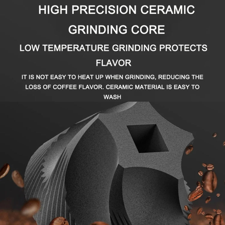 Electric coffee grinder ceramic grinding core illustration graphic