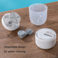 Manual ice shaver with detachable components and transparent crushing chamber for easy cleaning.