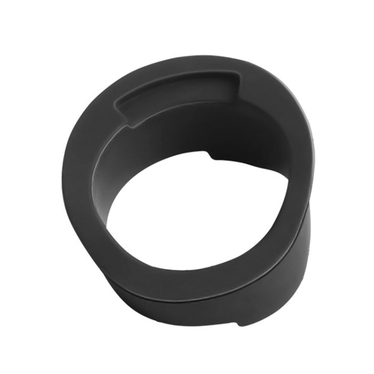 Black wiper filler gap plug cap with circular opening trim