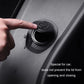 Black wiper filler gap plug installed on car panel opening