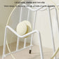 White rack with lid groove and non-slip support for holding pot lids securely